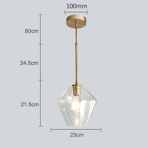 Nordic Modern Glass Pendant Lights