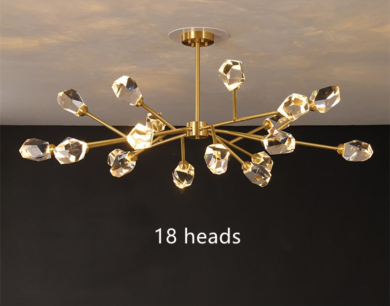 Branch With Diamond Crystal Chandelier