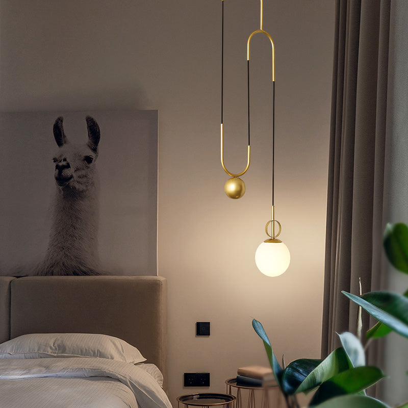 Frosted Glass Stretchable Chandelier