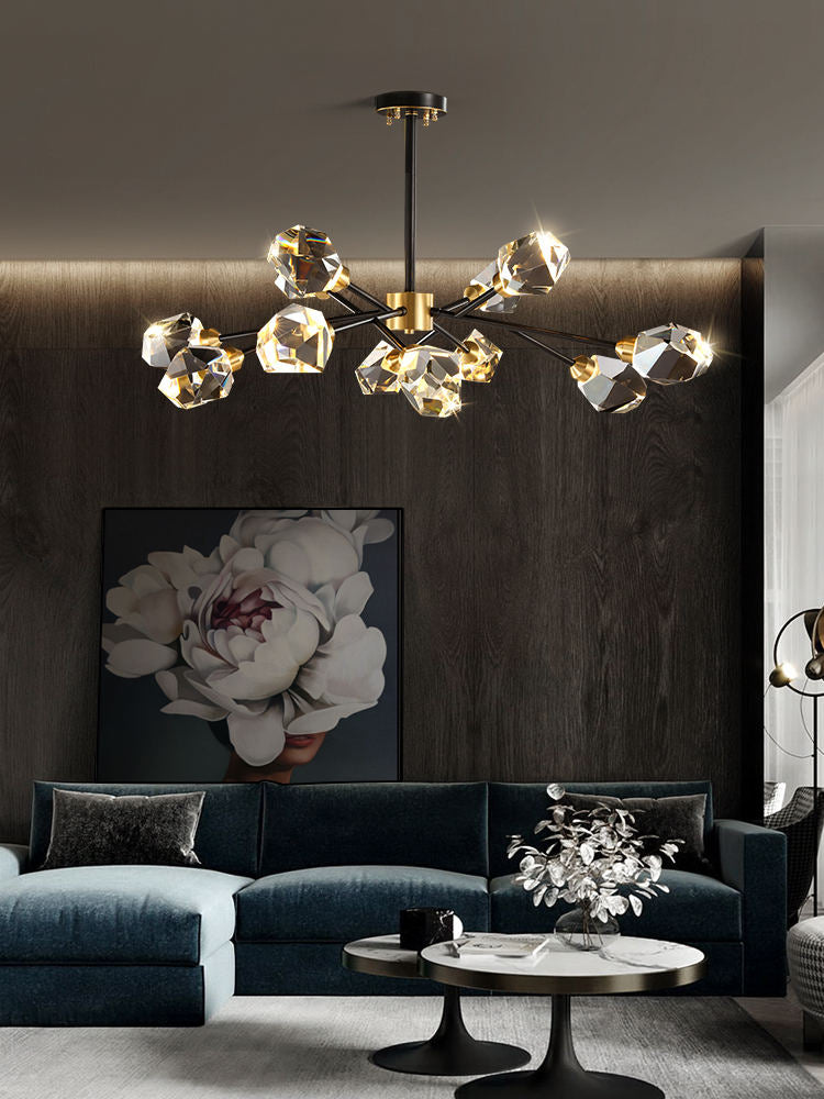 Branch With Diamond Crystal Chandelier