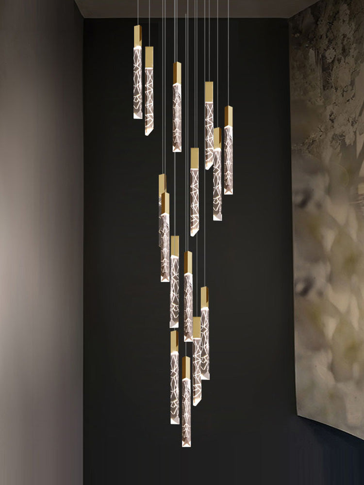 Icicle Crystal Cluster Modern Chandeliers For Foyer