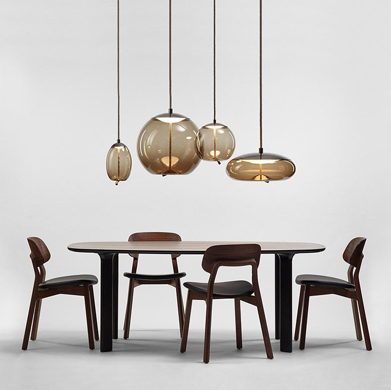 Lily Curve Glass Lamps