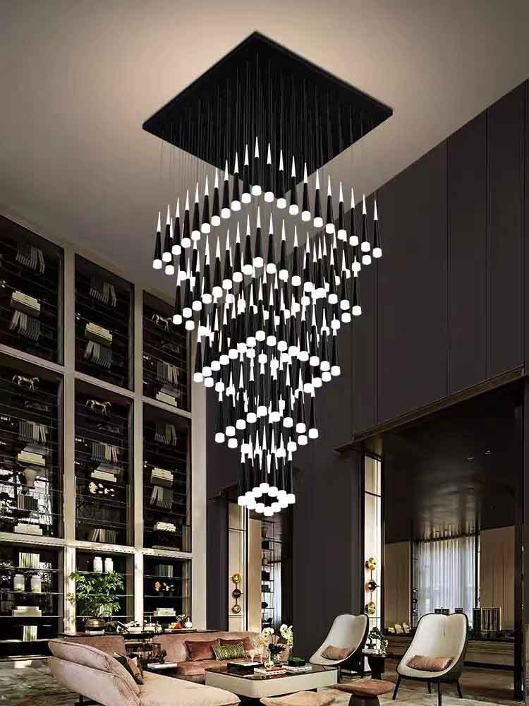 Long Drop Meteor Modern Foyer Chandelier Ceiling Light