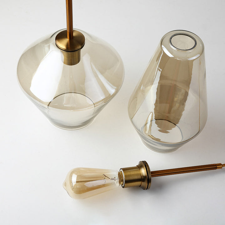 Скандинавские современные стеклянные подвесные светильники